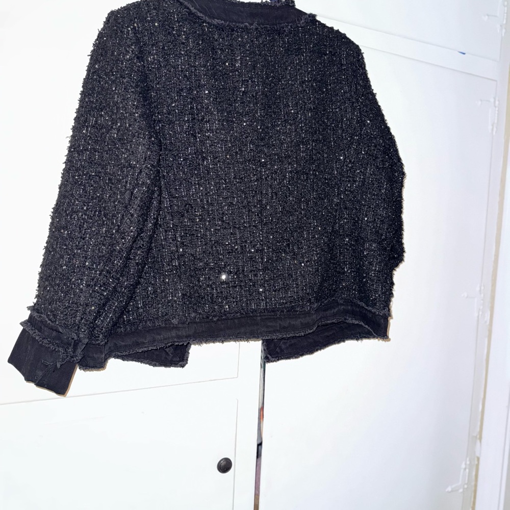 Nanette Lepore Black Tweed Blazer - Picture 13 of 15